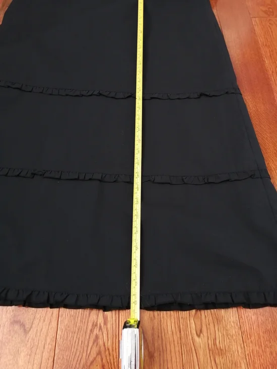 In Wear Classic Black A-Line Skirt with Ruffle Trim size 8 - Picture 9 of 9